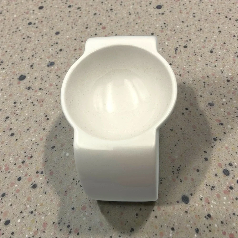 PartyLite Modern White Ceramic Wax Warmer Tealight Holder Simplistic